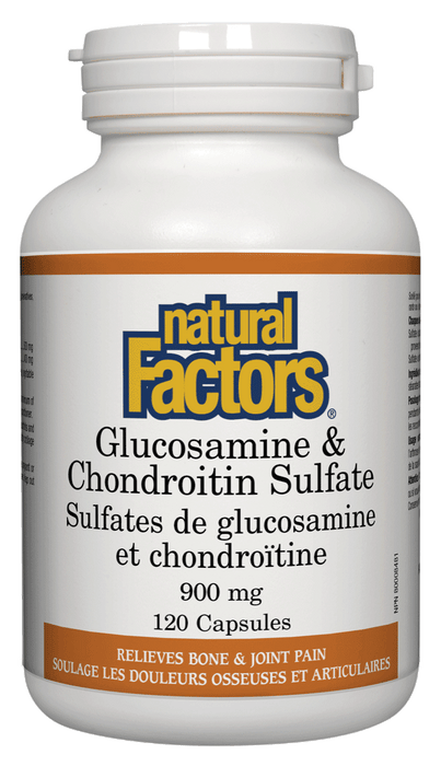 Natural Factors - Glucosamine & Chondroitin Sulfate -120 capsules