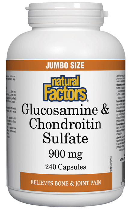 Natural Factors - Glucosamine & Chondroitin Sulfate - 240 caps