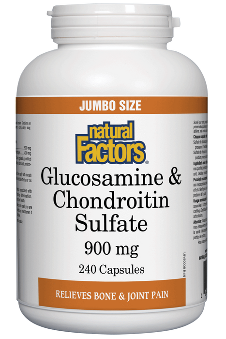Natural Factors - Glucosamine & Chondroitin Sulfate - 240 caps