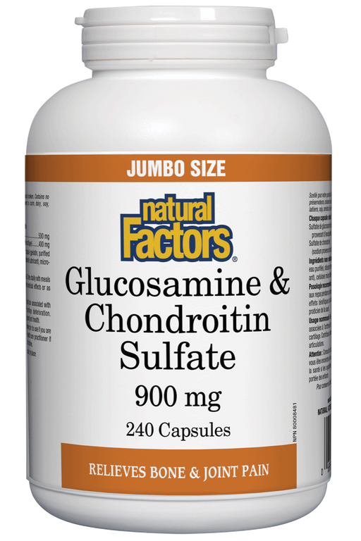 Natural Factors - Glucosamine & Chondroitin Sulfate - 240 caps