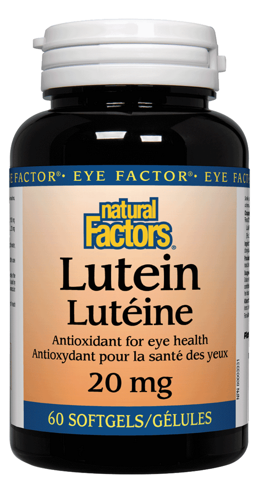 Natural Factors - Lutein  20 mg, 60 softgels