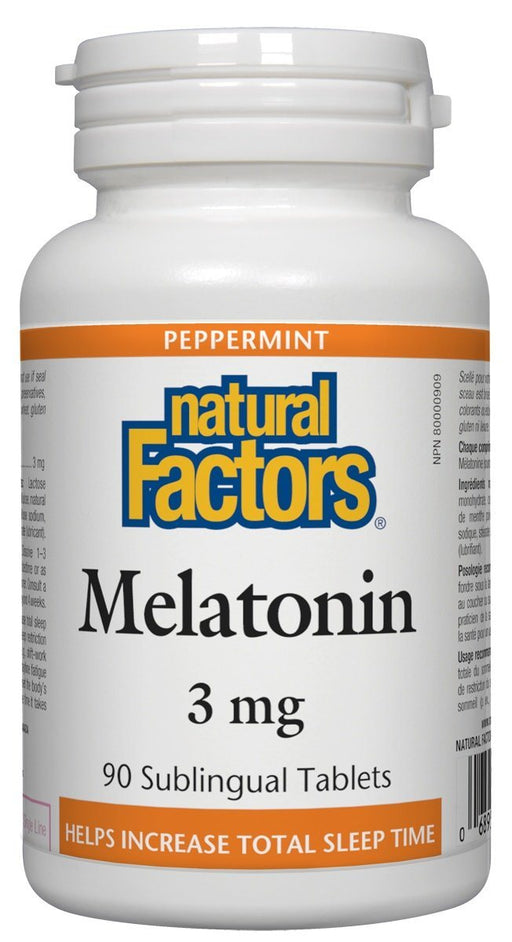 Natural Factors - Melatonin 3mg, 90 tablets
