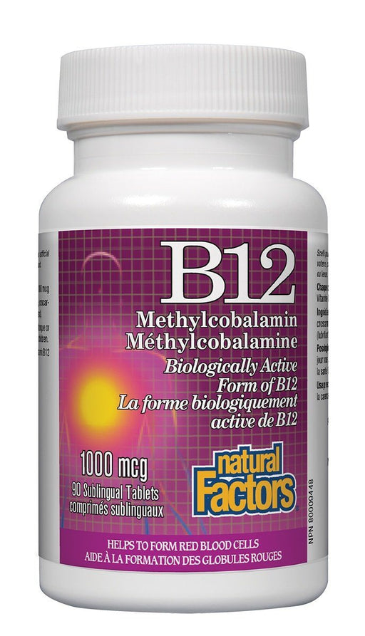 Natural Factors - Methyl B12 1000mcg, 90 tablets