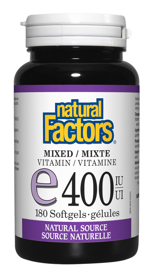 Natural Factors - Mixed E 400iu, 180 softgels