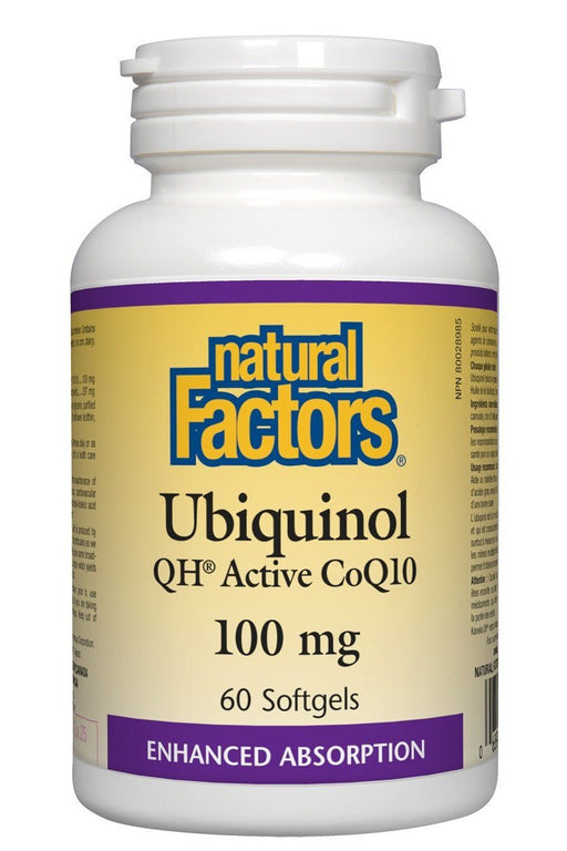Natural Factors - Ubiquinol 100mg, 60 softgels