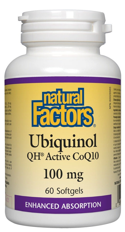Natural Factors - Ubiquinol 100mg, 60 softgels