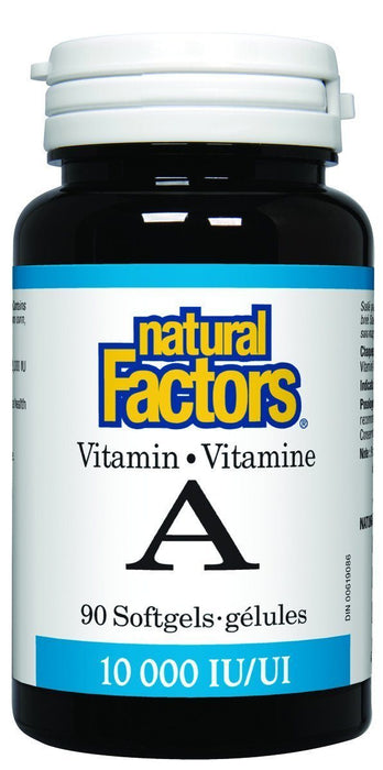 Natural Factors - Vitamin A  10,000 IU, 90 softgels