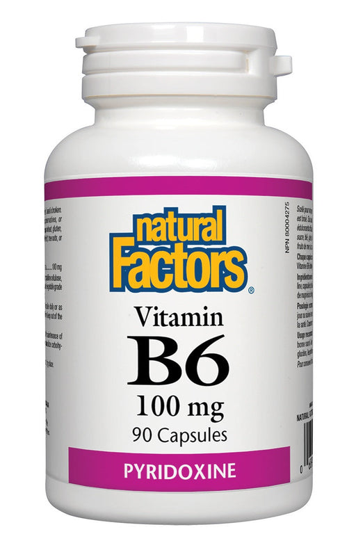 Natural Factors - Vitamin B6 - 100mg, 90 capsules