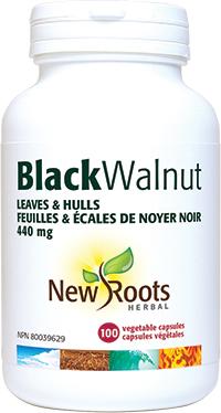 New Roots Herbal - Black Walnut Leaves & Hulls, 100 CAPS