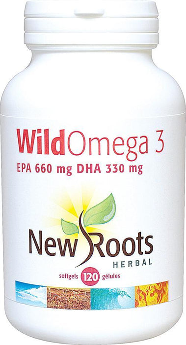 New Roots Herbal - Wild Omega 3 660:330, 120 soft gels
