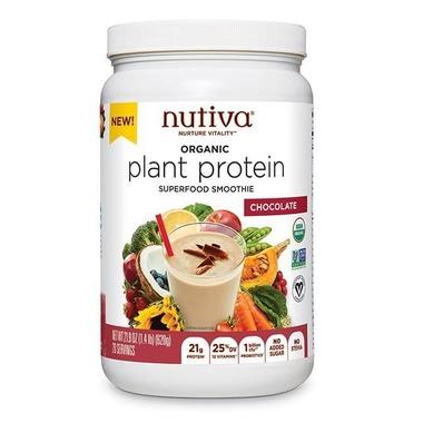 Nutiva - Plant-Based Protein - Chocolate, 620g
