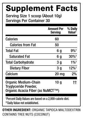 Nutiva - Vanilla MCT Powder, 300g