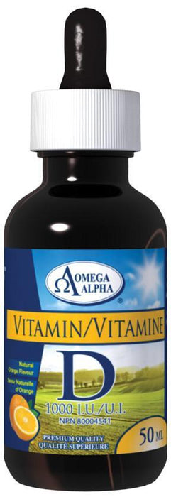 Omega Alpha - Vitamin D - Natural Orange Flavour, 50ml