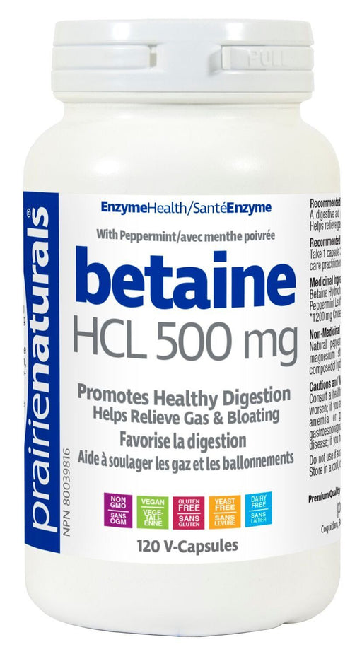 Prairie Naturals - Betaine Hcl - 120 vcaps