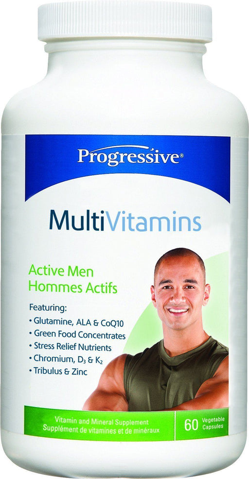 Progressive - MultiVitamins for Active Men, 60 Caps