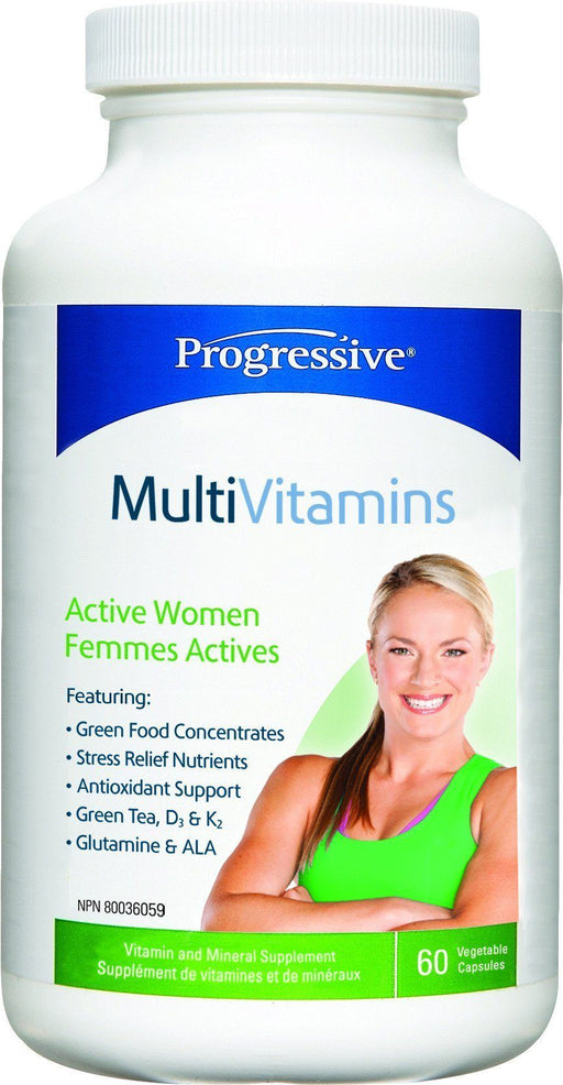 Progressive - MultiVitamins for Active Women, 60 Caps