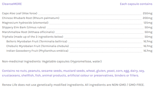 Renew Life - CleanseMore, 120 Caps