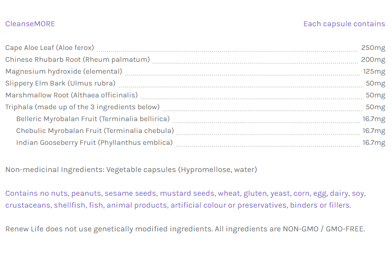 Renew Life - CleanseMORE, 60 Vcaps