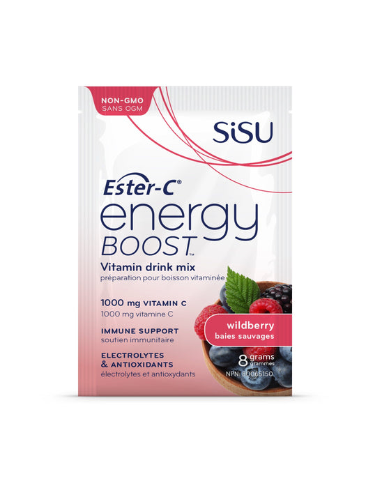 Sisu - Ester-C Energy Boost Wildberry, packet