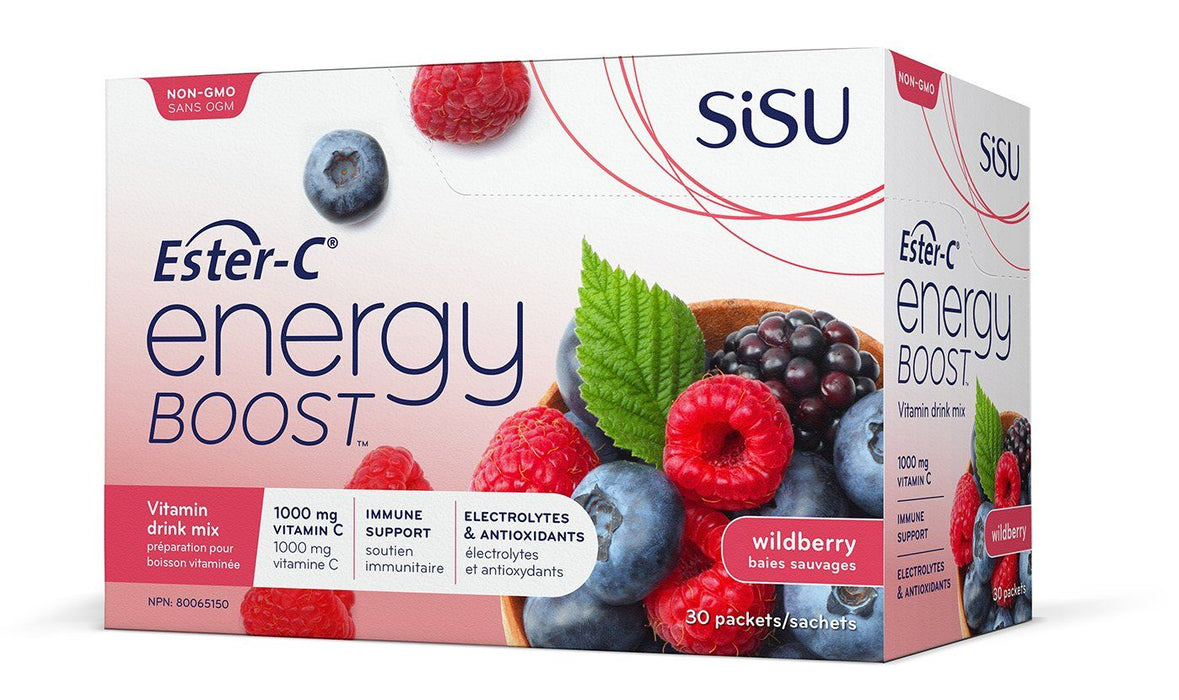 Sisu - Ester-C Energy Boost Wildberry, packet