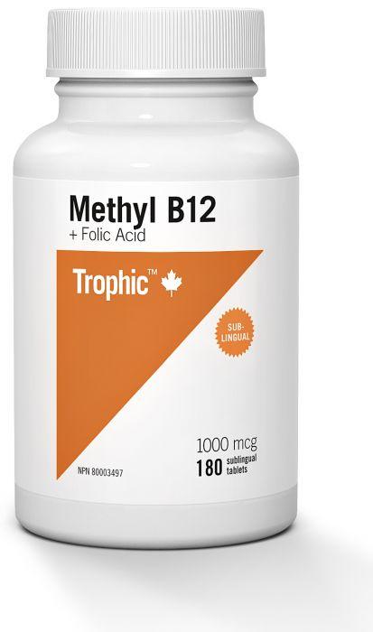 Trophic - Methyl B12 + Folic Acid, 180 Tabs