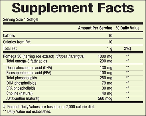 Whole Earth & Sea - Herring Gold 1000mg, 60 Soft Gels