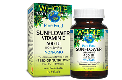 Whole Earth & Sea - Sunflower Vitamin E 400iu, 90 softgels