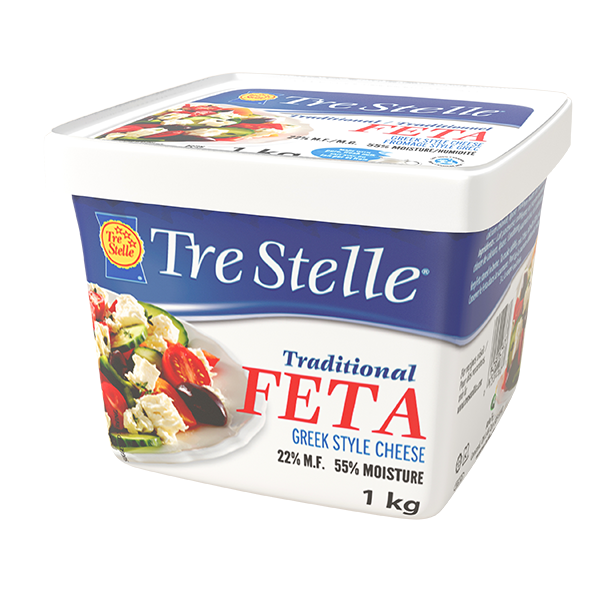 Tre Stelle - Traditional Feta Greek Style Cheese, 1KG