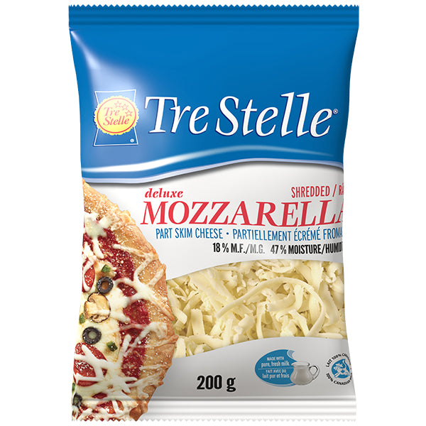 Tre Stelle - Shredded Mozzarella 16% M.F., 200g