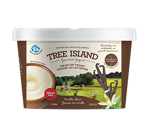 Tree Island - Gourmet Vanilla Bean Cream Top Yogurt, 1.5KG