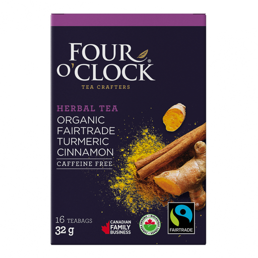 Four O'Clock - Herbal Tea, Turmeric Cinnamon, 16 bags