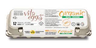 Vita Eggs - Organic Large Brown Free Run Eggs, 12