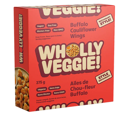 Wholly Veggie - Buffalo Cauliflower Wings, 375g