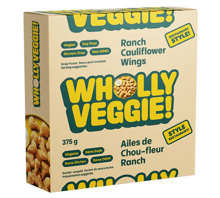 Wholly Veggie - Ranch Cauliflower Wings, 375g