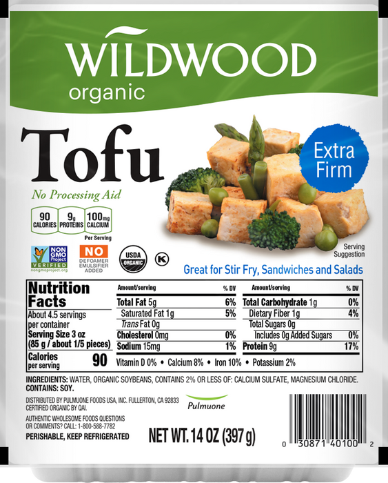 Wildwood Organic - Extra Firm Tofu, 397g