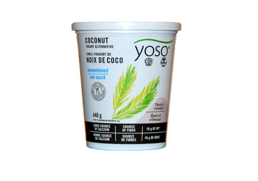 Yoso - Unsweetened Creamy Cultured Coconut Dairy-Free Yogurt, 440g