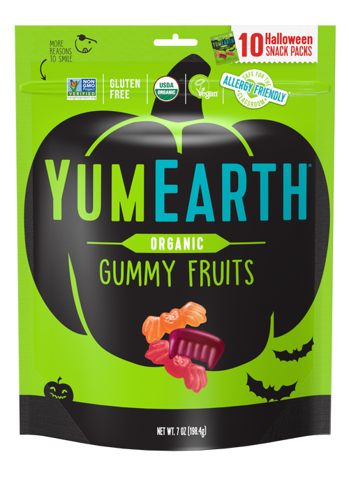 Yum Earth - Halloween organic gummy fruits, 10 count